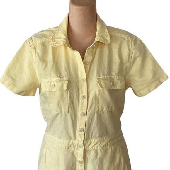 Outerknown S.E.A. Yellow Jumpsuit Short Sleeve XS - Picture 4 of 7